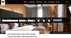 Desktop Screenshot of firsthotels.no