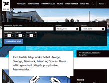 Tablet Screenshot of firsthotels.no